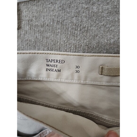 Banana Republic Athletic Traveler Pant Mens 30x30(25.5) Transition Cream Tapered - Picture 9 of 12